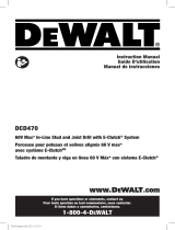 DeWalt DCD470X1W609 Manuel utilisateur