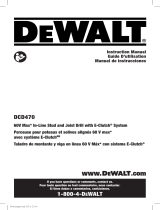 DeWalt DCD470X1 Manuel utilisateur