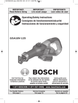 Bosch GSA18V-125K14 Manuel utilisateur