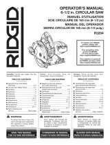 RIDGID Fuego 12 Amp 6-1/2 in. Magnesium Compact Framing Circular Saw Manuel utilisateur