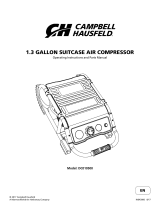 Campbell Hausfeld 1.3 GAL SUITCASE QUIET DC010500 Manuel utilisateur