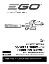 EGO Power Blower LB6500/ LB6500-FC Le manuel du propriétaire