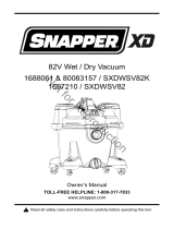 Snapper VACUUUM, WET/DRY, SNP Manuel utilisateur