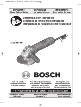 Bosch GWS8-45 Manuel utilisateur