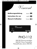 VINCENT PHO-112 Le manuel du propriétaire