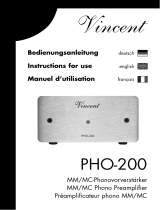 VINCENT PHO-200 Le manuel du propriétaire