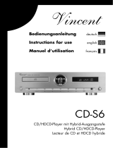 VINCENT CD-S6 Le manuel du propriétaire