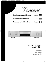 VINCENT CD-400 Le manuel du propriétaire
