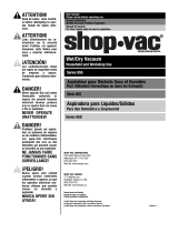 Shop Vac 85S Serie Manuel utilisateur