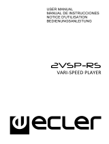 Ecler 2VSP-RS Manuel utilisateur