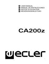 Ecler CA200z Manuel utilisateur