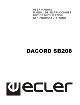 Ecler DACORD SB208 Manuel utilisateur