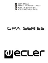 Ecler GPA SERIES Manuel utilisateur