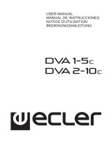 Ecler DVA1-5c - DVA2-10c Manuel utilisateur