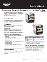 Vollrath Convertible Dual Conveyor Toaster (Model JT4HC) Manuel utilisateur