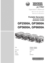 Wacker Neuson GP6600A Manuel utilisateur