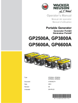 Wacker Neuson GP3800A Manuel utilisateur