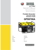 Wacker Neuson GPS9700A Manuel utilisateur