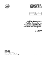 Wacker Neuson G1100 Parts Manual