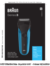Braun 301s, 300s, 310s wet&dry, peau sèche et mouillée, Series 3 Manuel utilisateur