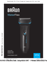 Braun WF2s, Water Flex Manuel utilisateur
