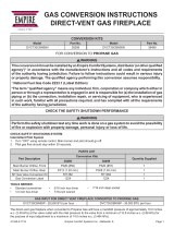 American Hearth Rushmore DVCT(30,35)CBN95 Gas Conversion (NAT to LP) Le manuel du propriétaire