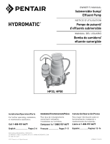 Hydromatic HP33, HP50 Submersible Sump/Effluent Pump Le manuel du propriétaire