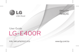 LG LGE400R.ARGSBK Le manuel du propriétaire