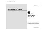 LG DP171BN Le manuel du propriétaire