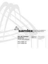 Samlexpower PST-1000-12 Le manuel du propriétaire