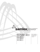 Samlex America NTX-1000-12 Le manuel du propriétaire