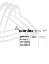 Samlexpower SAM-1500-12 Le manuel du propriétaire
