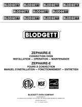 Blodgett ZEPHAIRE-E Mode d'emploi