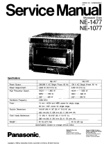 Panasonic Microwave NE-1077 Manuel utilisateur