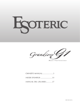 Esoteric Grandioso G1 Le manuel du propriétaire