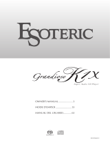 Esoteric Grandiosa K1X Le manuel du propriétaire