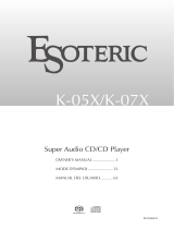 Esoteric K-07X Le manuel du propriétaire
