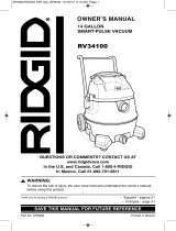 RIDGID 14 Gallon Smart Pulse Wet/Dry Vac Le manuel du propriétaire
