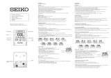 Seiko LCD RC SILVER TRAVEL CLOCK Manuel utilisateur