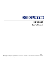 Curtis MPK 2066 Manuel utilisateur