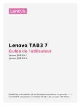 Lenovo TAB3 710F 16GO Le manuel du propriétaire