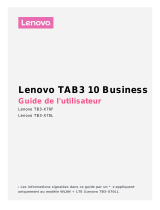 Lenovo Tab 3 10 Business Mode d'emploi