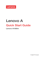 Lenovo A1000m Manuel utilisateur