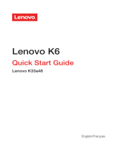 Lenovo K6 Manuel utilisateur