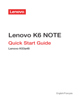 Lenovo K6 Note Mode d'emploi