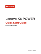 Lenovo K6 Manuel utilisateur