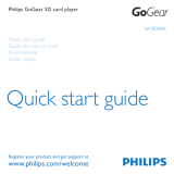 Philips SA3SDR00 Guide de démarrage rapide