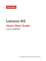 Lenovo K5 Guide de démarrage rapide