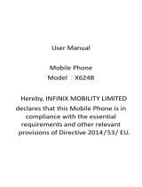 Infinix X624B Manuel utilisateur
