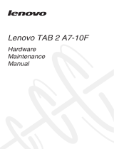 Lenovo Tab 2 A7-10F Manuel utilisateur